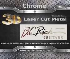BC Rich Guitar Decal 3D Metal
