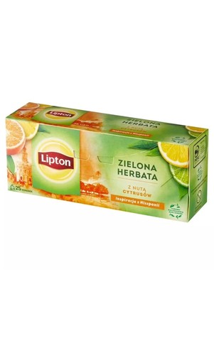 Lipton green tea - 3, citrus