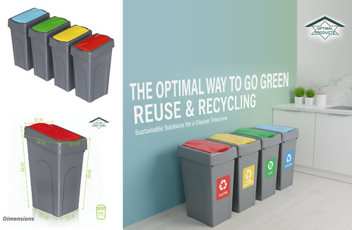 50l large recycling rubbish - 50l,