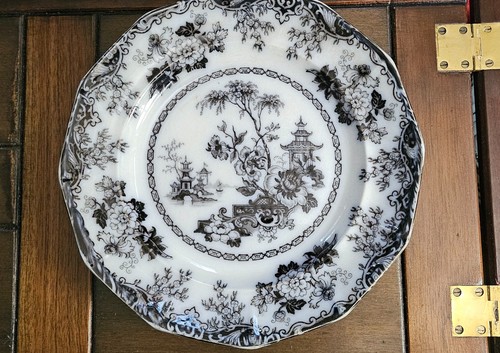 Antique ironstone transferware - antique,