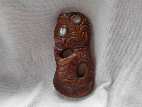 Tiki hand carved wood - tiki,