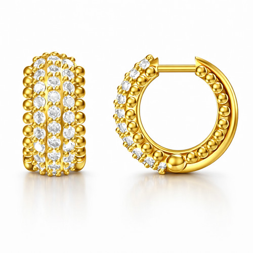14k gold plated - plated, chunky