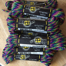 1 pair DR Martens 5 mm rainbow purple cord round laces 210 cm boot trainers gay