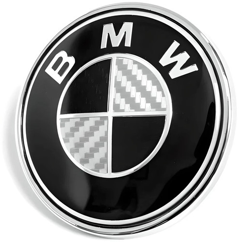 Carbon fiber front hood emblem - carbon,