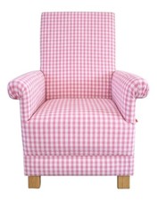 Red Gingham Fabric Adult