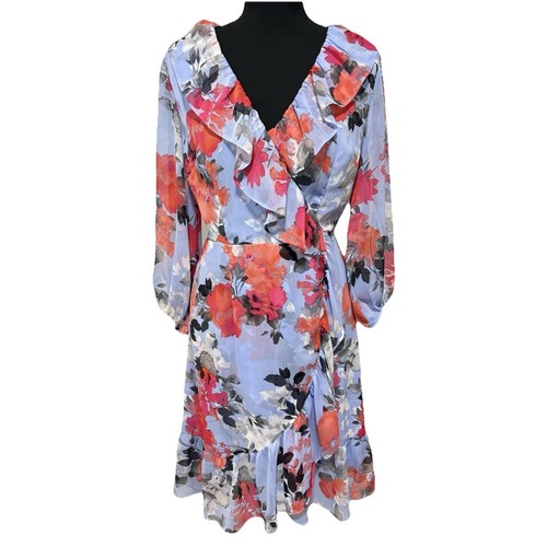 Adrianna papell floral chiffon - adrianna,