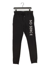 Serge DeNimes Women's Sports Bottoms L Black 100% Cotton Sweatpants
