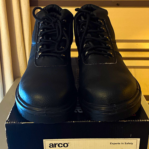 Arco black lace - lace-up, safety
