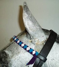 Velvet Show Browband PONY,COB,FULL, 18 COLOURS!