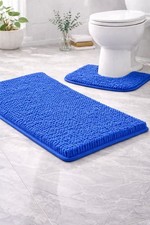 2PC Chenille Bath Mat Set Non