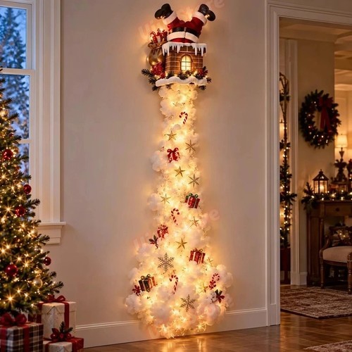 Led christmas santa sleigh - christmas,