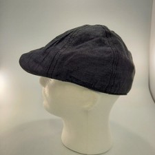Stetson 100% Linen Cap Driver Style Mens Blue Size M Excellent