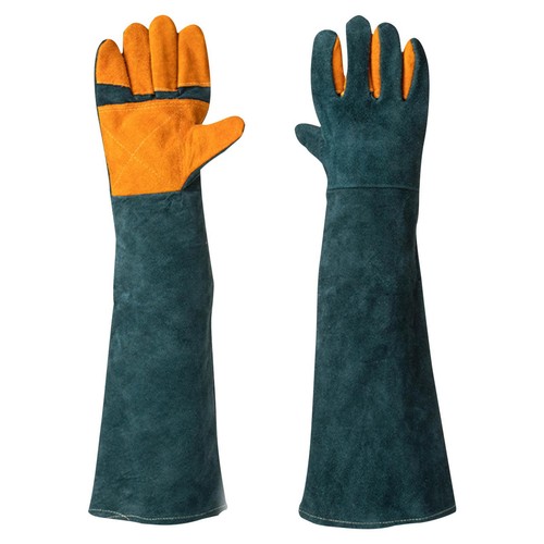 Animal handling gloves leather - animal,