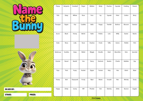 Fundraising scratch card - a3,