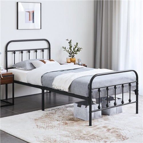Metal bed frame - metal, vintage