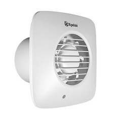 Xpelair DX100BTS 4 inch 100mm Bathroom Fan Timer Square Axial White