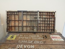Vintage Wooden Printers Tray