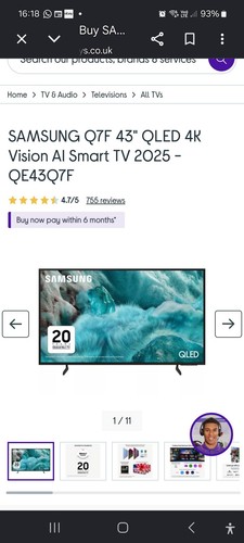 Samsung q7f2 qled hdr - q7f2, 43"