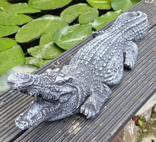 Large crocodile cement - crocodile,
