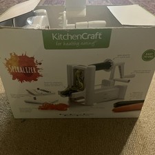 KitchenCraft Spiralizer Unused, 3 Blade Attachments, Easy Use Damaged Box