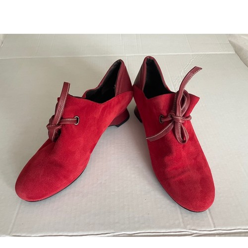 Audley london red suede - audley, lace