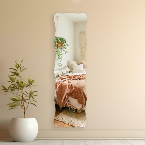 Wavy full length wall mirror - length,