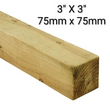 15 X Treated 3x3" Fence Post -