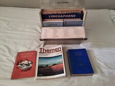 Vintage Linguaphone German Language Course  16 records 78rpm Complete + books