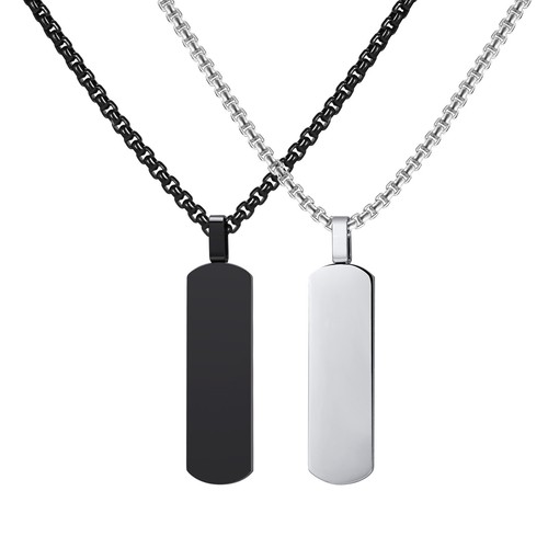 Simple vertical bar necklace - vertical,