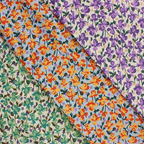 100 cotton lawn fabric - cotton, ditsy