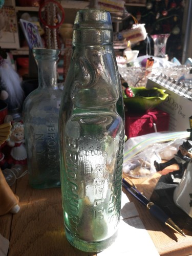 Antique codd bottle marble - bottle, w/