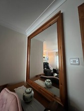 Solid Pine Bevelled Mirror