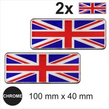 2x GB British Union Jack flag