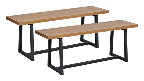 Nomad pair dining benches - pair,