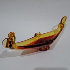 Murano Glass Venetian Gondola Boat Ashtray