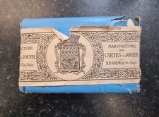 Antique Playing Cards c1889 B.P Grimaud Paris With Original Sleeve