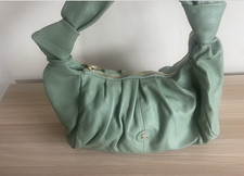 Ashwood Leather Shoulder Bag In Sage Green Brand New  QVC