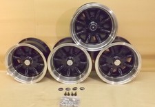 MINI 7x13 DEEP DISH JBW MINILIGHT ALLOY WHEELS CAR SET OF 4, 13x7 -7ET, 4X101.6