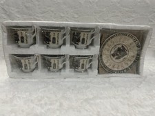 Vintage Limoges Fathi Mahmoud Egyptian Scenes Tea Cup And Saucers Set For 6 New