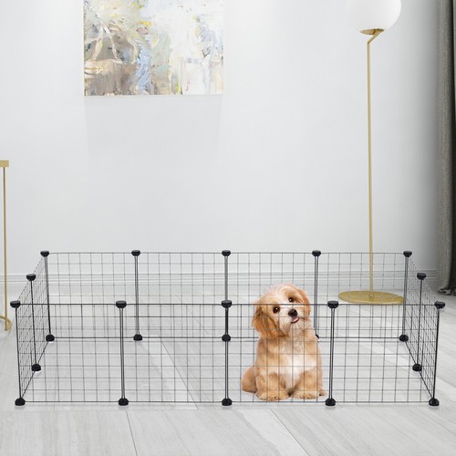 Panel metal pet dog playpen - metal,