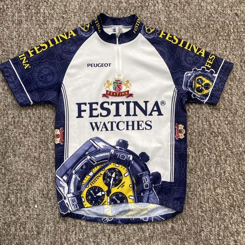 Vintage cycling jersey - jersey, festina