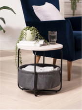 Grey Fabric Side Table by Next
