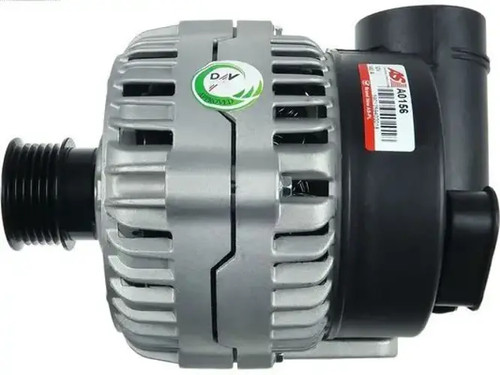 Alternator with belt - , pulley