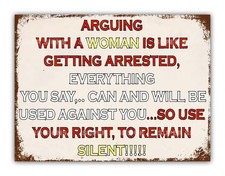 Funny " Arguing With A Woman "