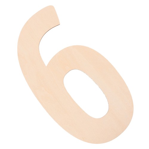 Large wooden number signs - wooden,