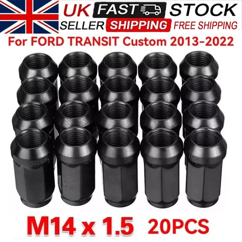 20x alloy wheel nuts - alloy, ford