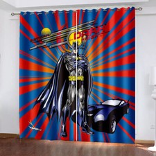 Bedroom Curtains Eyelet Marvel Batman Decor 03 Customize Size/Text UV Protect
