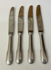4 X GUY DEGRENNE France 20.5cm PERLES 18/8 Stainless Steel Dinner Knives Cutlery
