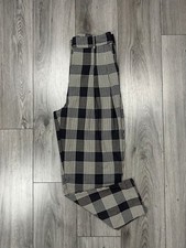 Zara Plaid Trousers Womens S