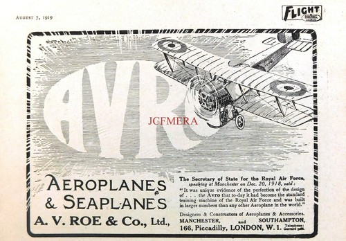Avro aeroplanes seaplanes - aeroplanes,